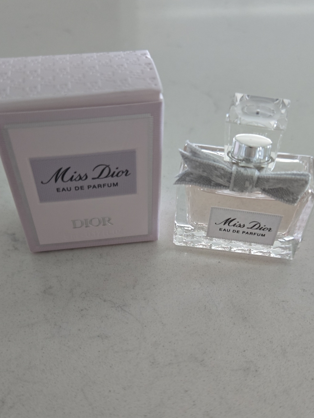 Brand New In Box Dior Miss Dior Miniature Bottle Silver Bow New Miss Dior Trvl